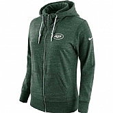Women's Nike Jets Fresh Logo Green Full Zip Hoodie,baseball caps,new era cap wholesale,wholesale hats